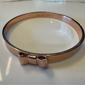 Kate Spade Rose Gold Color Bow Bangle Bracelet